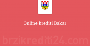 Online krediti Bakar