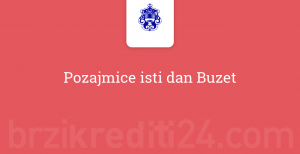 Pozajmice isti dan Buzet